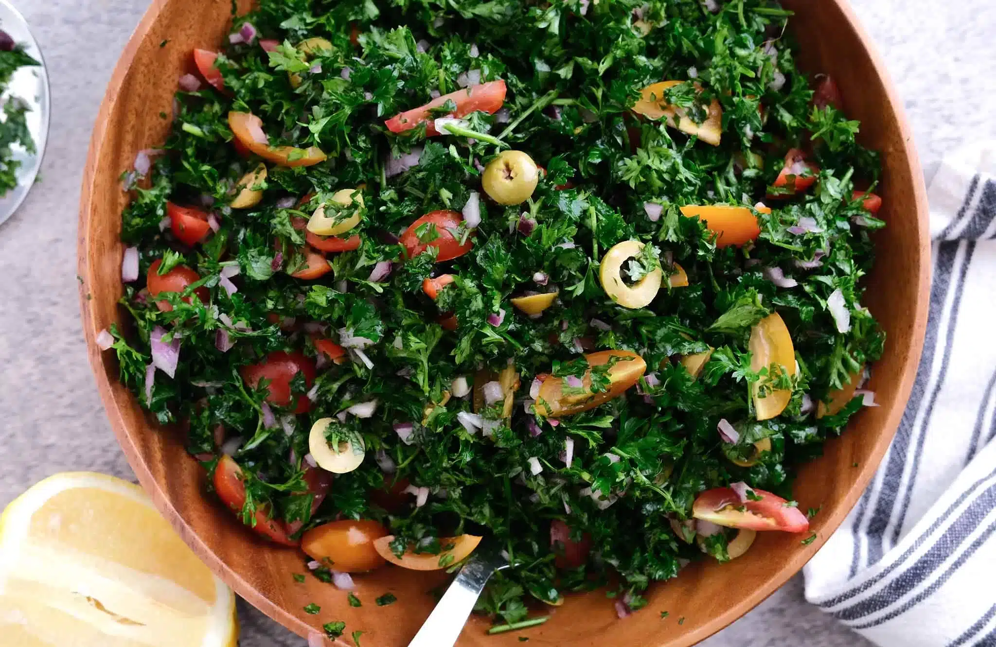 Best Mediterranean Parsley and Tomato Salad