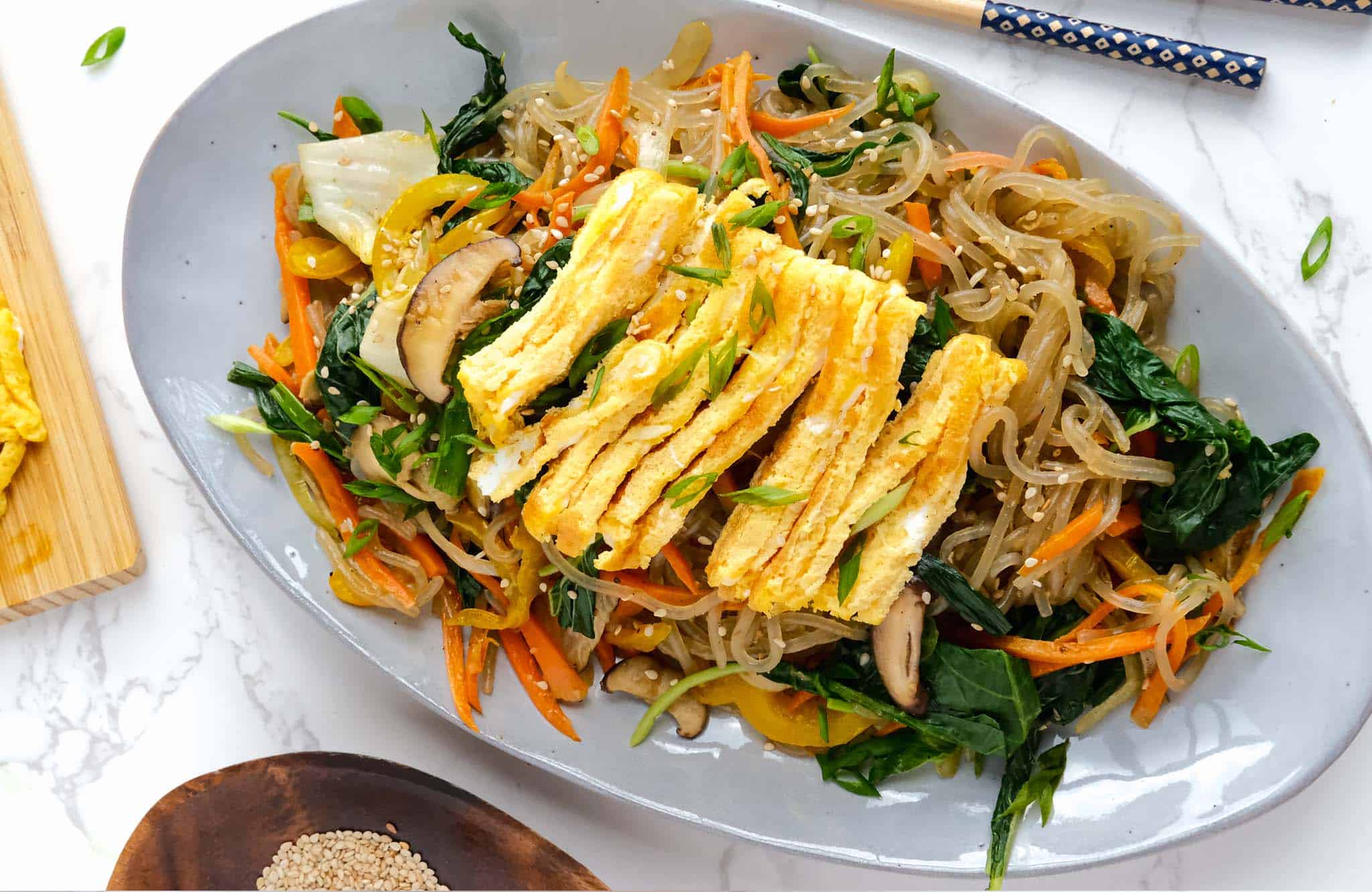 Healthy Korean Noodles - Japchae