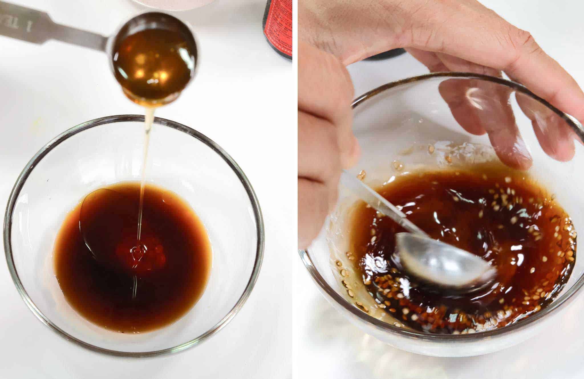 Mix all the sauce ingredients for Japchae