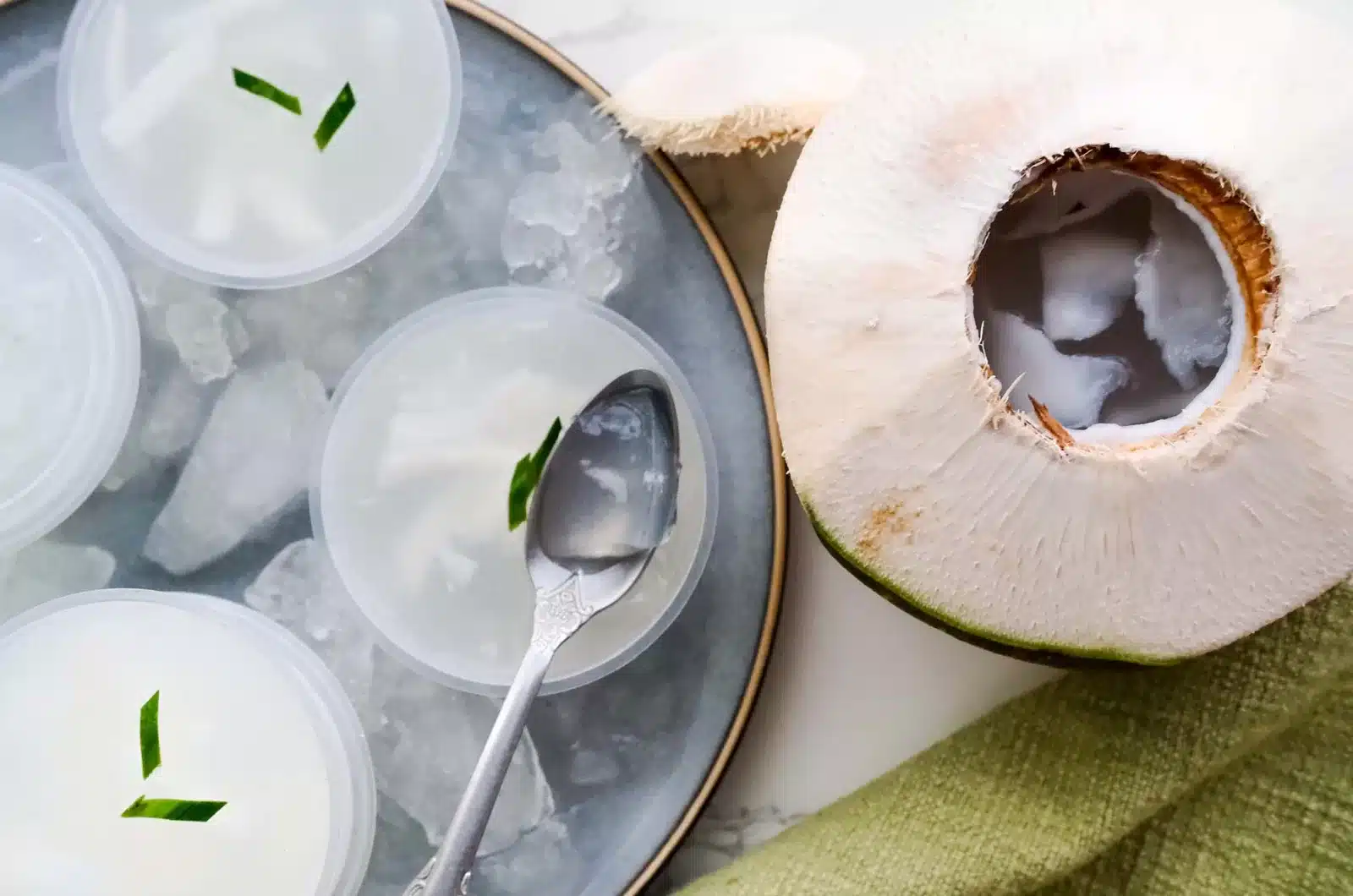 Clear Coconut Jelly Recipe with Agar-Agar