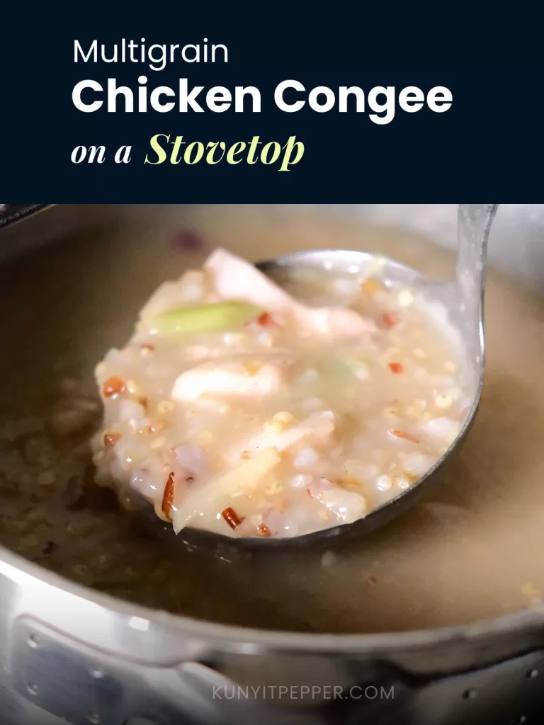 Multigrain Chicken Porridge (Stovetop Method)